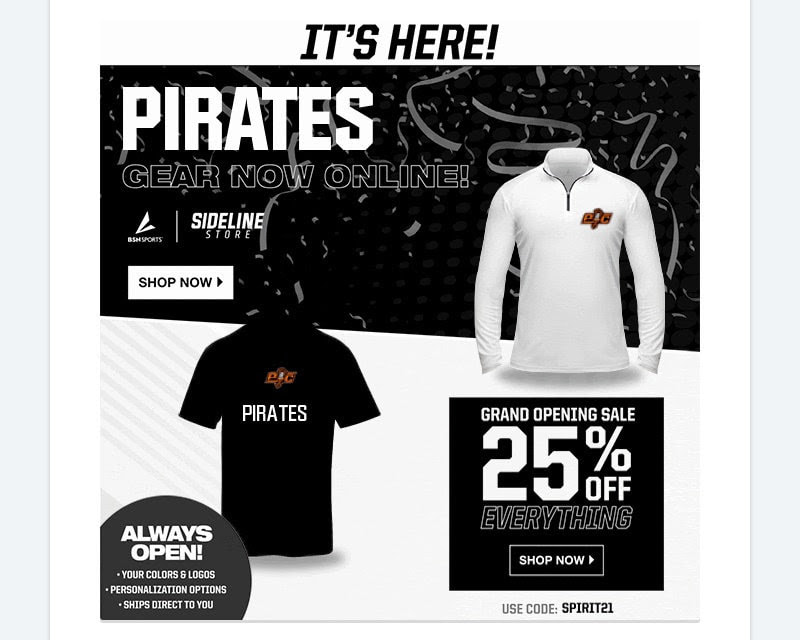 Pirate Clothing Store - PCHS BOOSTER CLUB